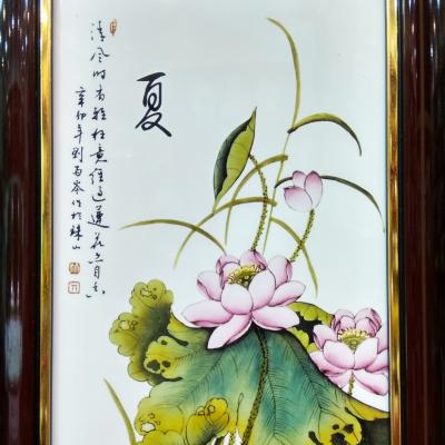 Tranh Sứ Tứ Quý Mã TL018
